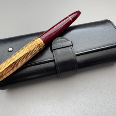 Montblanc 147 Traveller Doue Sterling Silver Vermeil  Burgundy  Fountain pen | Medium Nib