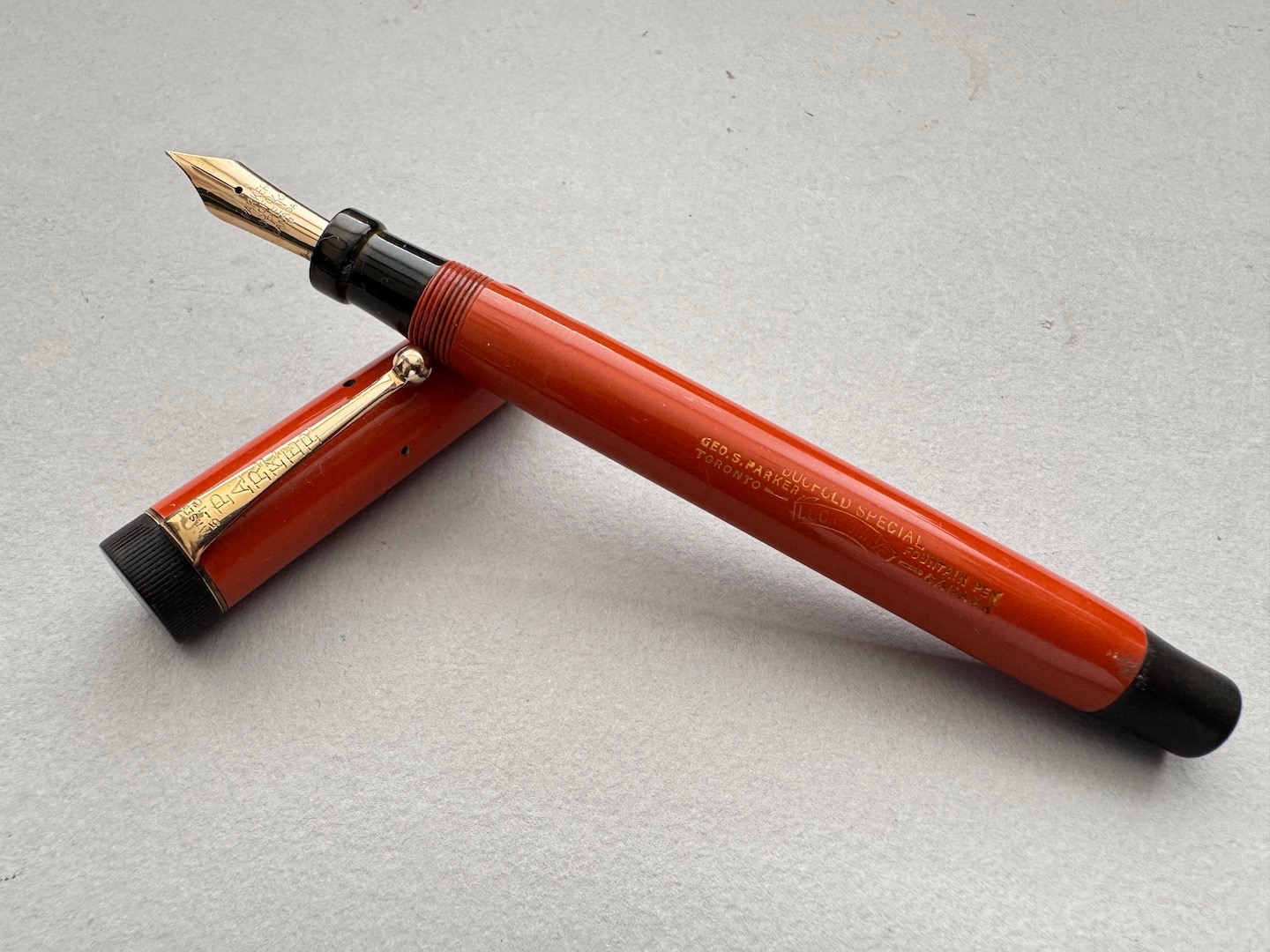 Parker Duofold Special Big Red Fountain Pen 1929 | Medium Nib