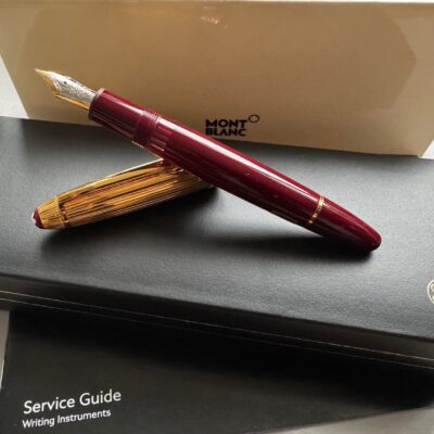 Montblanc 146 Vermeil Burgundy Doue Piston Filler Fountain Pen | Fine Nib